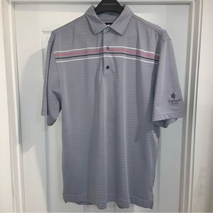 Footjoy Golf Polo- Gray- Size Medium- Currahee logo